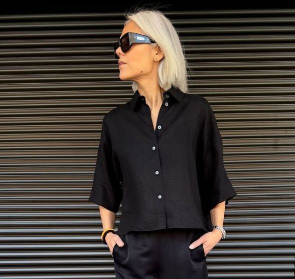 Drykorn Dames Blouse Yarika Zwart 1000