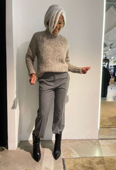 Linnebjerg Dames Trui Judy Light Sand