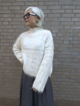 Second Female Isaky Knit T-neck eeggnog