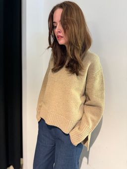 Second Female Cler Knit O-Neck 6131