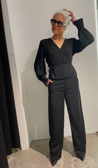 Second Female Paulina Wrap Blouse Black