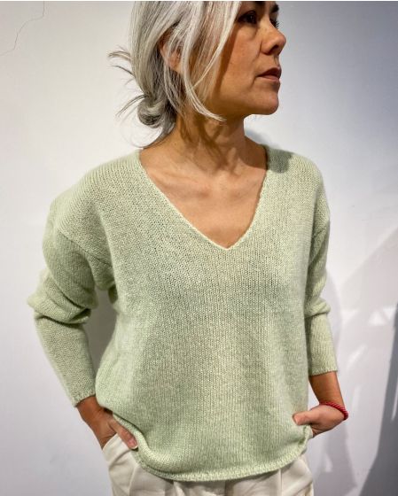 Sibin Linnebjerg dames trui Diana groen