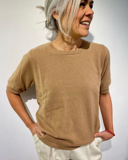 Sibn Linnebjerg dames trui Bella bruin