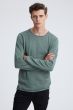 Denham heren trui Ingo knit raw edge groen