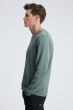 Denham heren trui Ingo knit raw edge groen