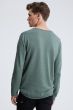 Denham heren trui Ingo knit raw edge groen