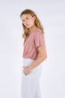 Âme dames korte mouw shirt Dounia oud rose