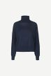Samsoe Samsoe zwarte Turtleneck trui in het grijs.