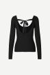 Samsoe Samsoe dames trui Hazel Crew Neck Black