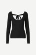 Samsoe Samsoe dames trui Hazel Crew Neck Black
