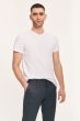 Samsoe Samsoe heren t-shirt Kronos V-neck wit