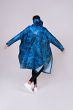 Rain Kiss Poncho Blue Bubbles