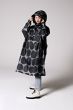 Rain Kiss Poncho Black Polka