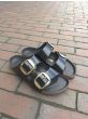 Birkenstock Arizona Natural Leather Shine Black