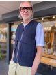Universal Works heren Hangout Gilet donkerblauw
