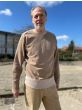 Universal Works heren sweater Mr K crew Sand merl