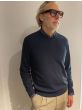 NN07 Sergio V-Neck trui 207 Donker Blauw