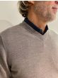 NN07 Sergio V-Neck trui 902 Beige mele