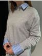 Sibin Linnebjerg Dames Trui Raquel Grey Melee
