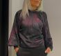 Copenhagen Muse Merry Blouse Black/Purple Pation