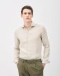 Xacus heren blouse 722ML beige