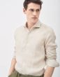 Xacus heren blouse 722ML beige
