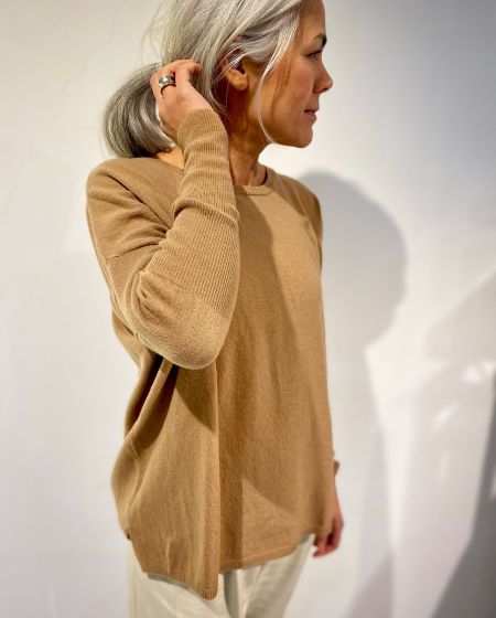 Sibin Linnebjerg dames trui Neva bruin