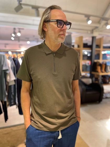 NN07 heren polo Zip 3436 Clay