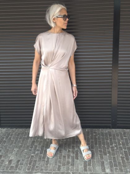 Second Female Aygo Dress V Khaki