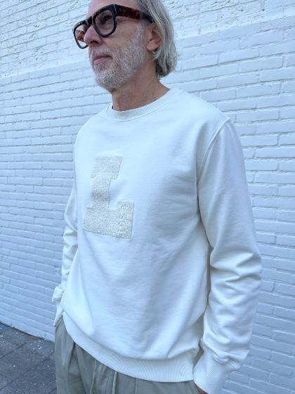 Little Antonio Big L Sweater Marshmallow