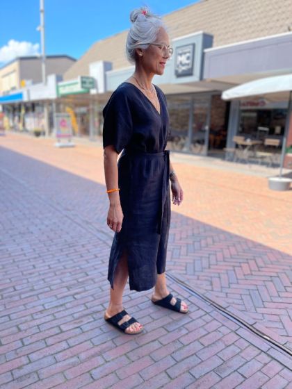 Drykorn jurk Dascha 1000 Zwart