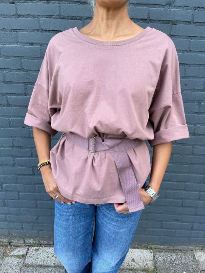 Âme dames shirt Enry Thick Cotton leverkleur