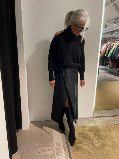 Second Female Juva Knit T-Neck open schouder Zwar