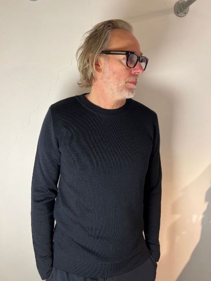 Linnebjerg heren trui Lincoln donkerblauw