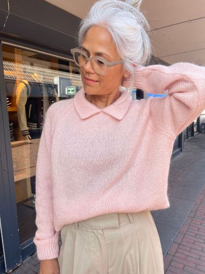 Linnebjerg Dames Trui Eden pale pink