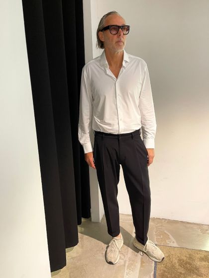 Xacus heren active shirt ACT558ML/11460-001 Wit