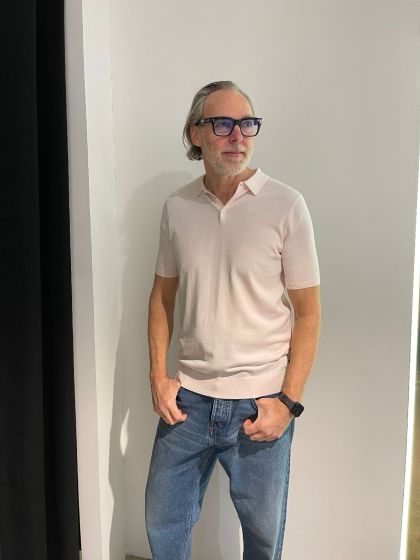 Saint Steve polo Chris Bleached Pink