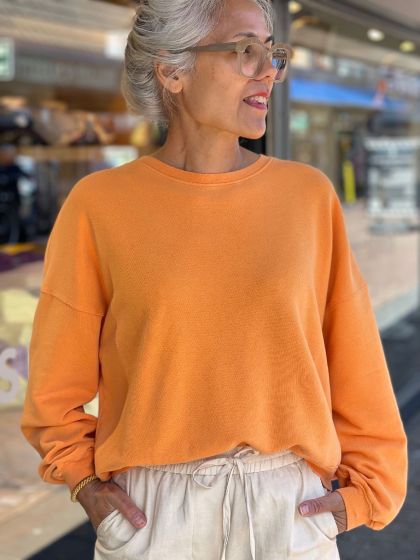 American Vintage sweater Hapy03AE dòrange