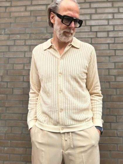 NN07 Troels LS shirt 6561-020 zand