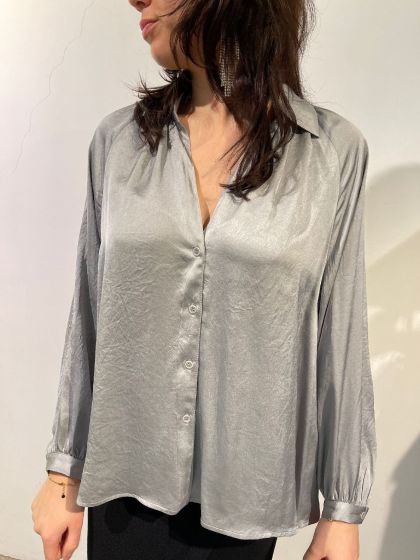 American Vintage dames blouse WID06D zilver