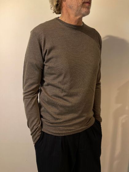 Cashmere Junkies heren trui Jagger Taupe
