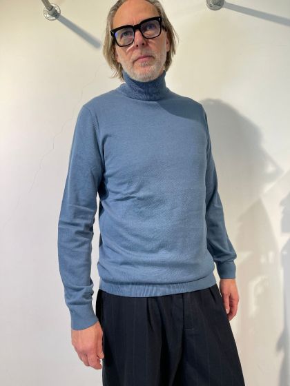 Saint Steve heren turtle neck trui Coen Blue Mel