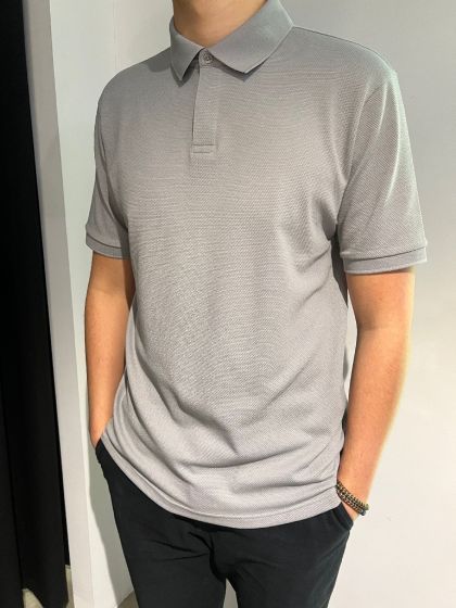 Drykorn heren polo Santos grijs