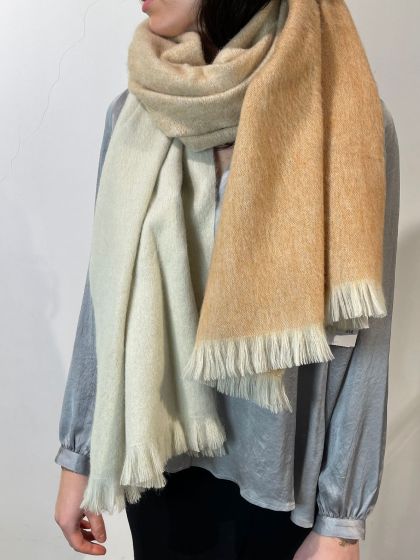 Bufandy sjaal Brushed Ombre Coral Peach