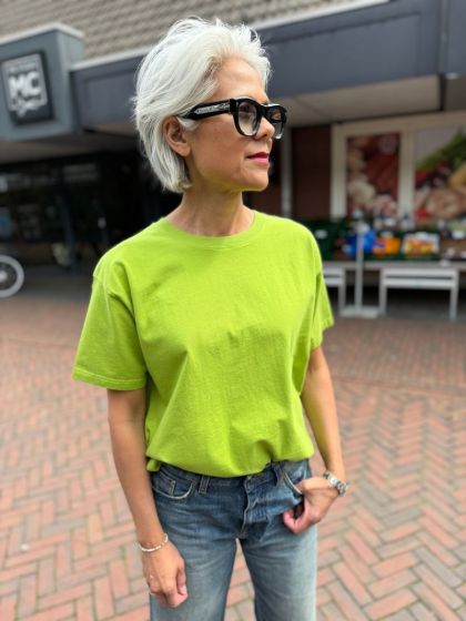 American Vintage ds T-Shirt Fiz02A Mousse vintage