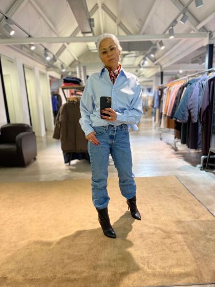 Tiger of Sweden dames blouse Liljaa light blue