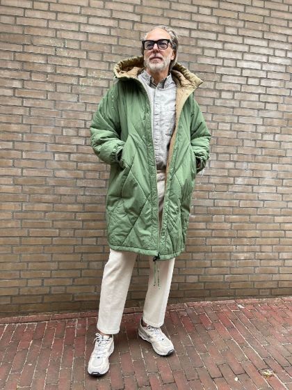 Universal Works Jas Diamond Quilt Parks Green