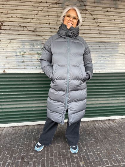 Shu dames jas Down Jacket Steel Blue