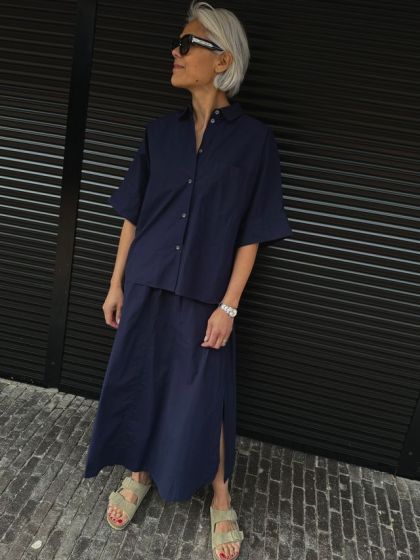 Zenggi Blouse Donkerblauw T04 1008 662