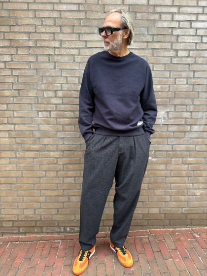 Universal Works Pleated trackpant 31138 Charcoal